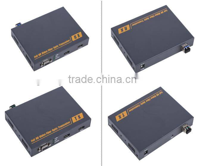 2km-10km resolution up to1080P HDMI Fiber Extender support 3D Over one fiber optic cable