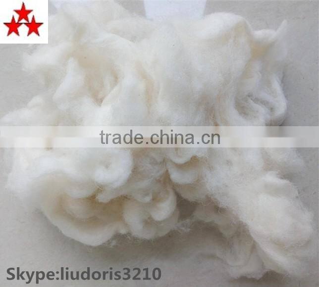 2016 spring bleached wool noils for felt& filled 27-28mic