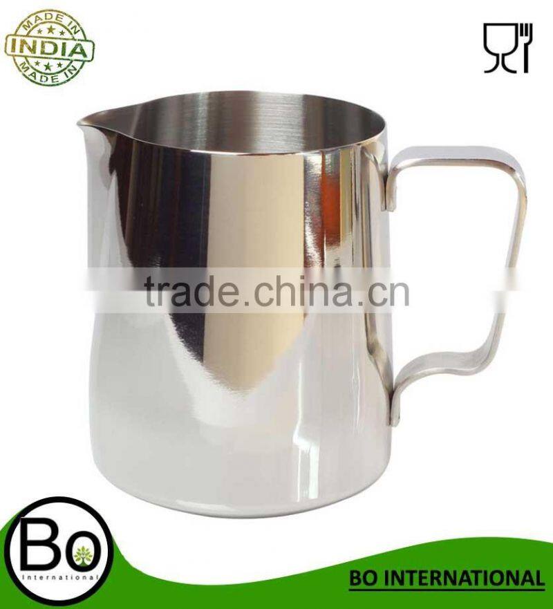 Stainless steel 18/8 milk pitcher SGS FDA wholesale milk pitcher