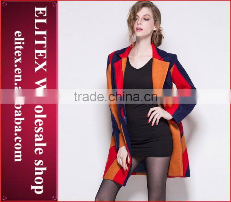 2015 Unique Sexy Fashion Ladies Cashmere Overcoat Winter Dress