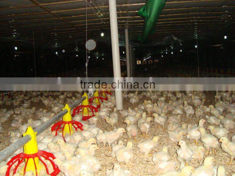 Height Adjustable Automatic Auger Broiler Pan Feeding System