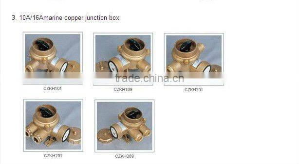 Marine brass socket with switch CZKH201