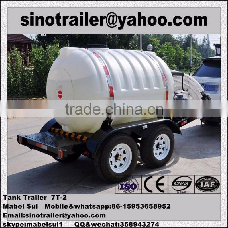 plastic water tank trailer with wheels