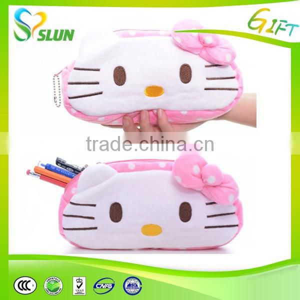 High quality new fashion Plush Pencil pouch Bags for high school girls boys