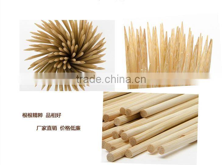 HY Factory Wholesale Natural BBQ Use 3.5mm*25cm bamboo skewers or bamboo sticks
