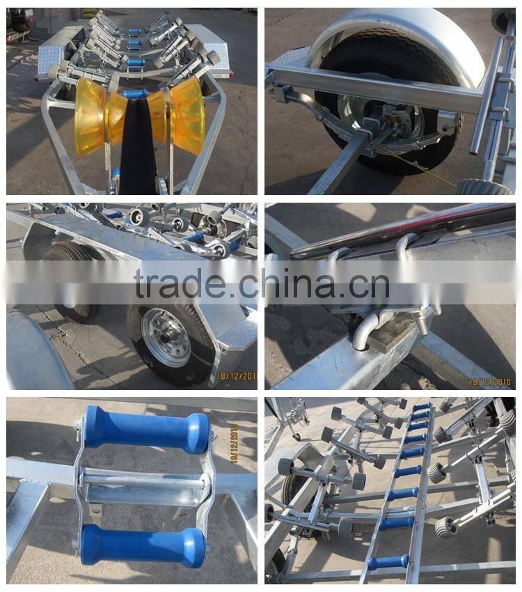 Hot galvanized inflatable boat trailer for hot sale