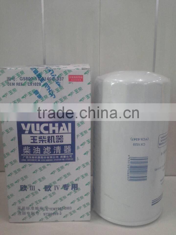 Yuchai Diesel Engine Parts CX1020 Fuel Filter