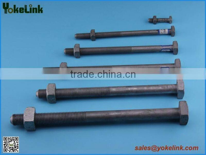 HDG Carbon steel 1/2'' square bolt