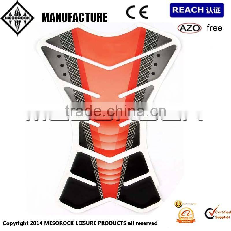 Motorcycle Sticker Grain Crystal Epoxy Fishbone Fuel Tank Sticker Protector for Decoration 23*18cm