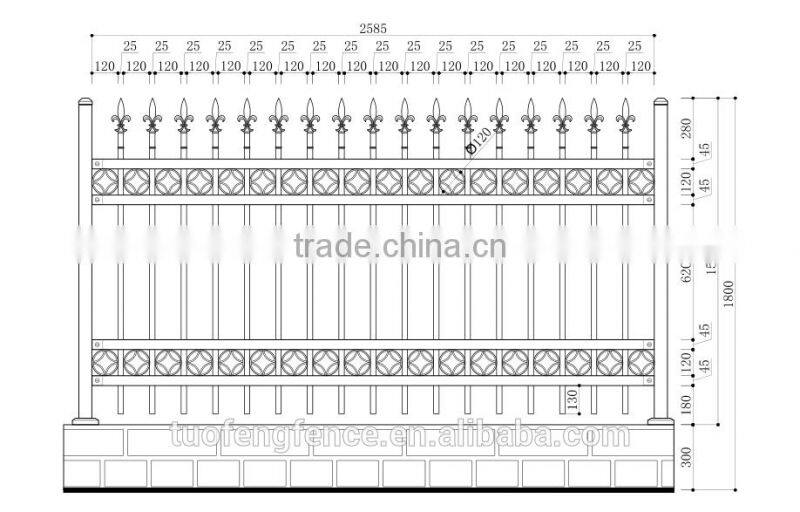 New Design Wrought Iron Railing