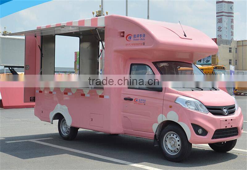 China 4x2 mini mobile fast food truck