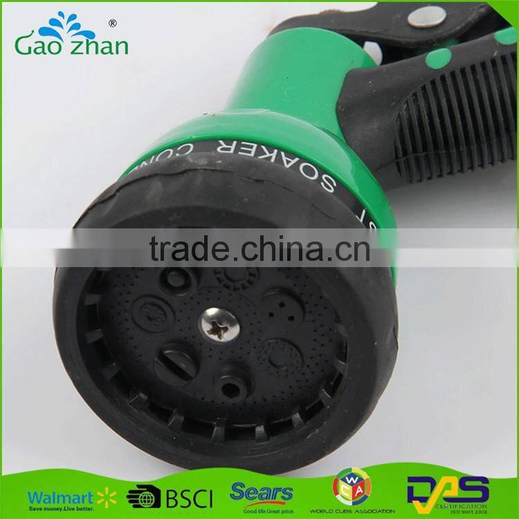 1/2" fitting Adjustable plastic ABS PP garden hose quick nozzle water spray gun