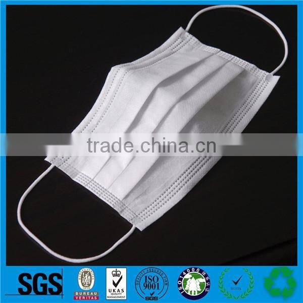 Wholesale nonwoven tie on face masks,3-ply nonwoven face mask,nonwoven earloop face mask