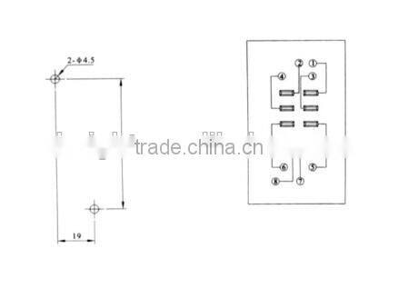 omron relay socket/plug-in relay socket/ 8 pin relay socket PTF08A-E