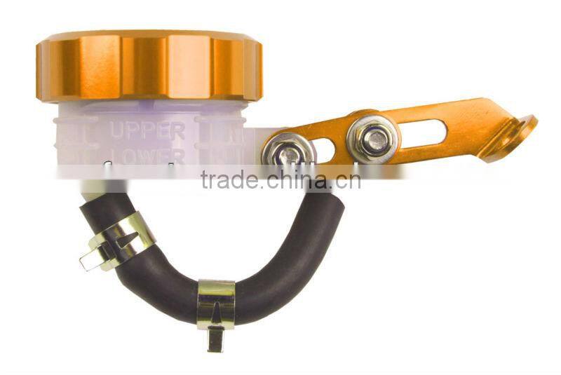 High Performance CNC Motorcycle Brake Tank Reservoir for Honda Yamaha Suzuki Kawasaki Aprilia BMW Ducati KTM Yellow