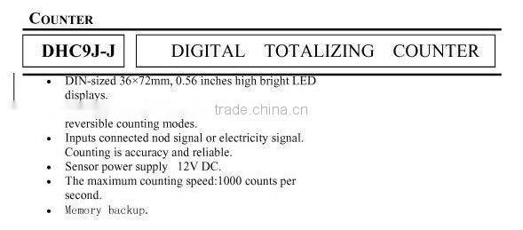 DHC9J-J Totalizing counter