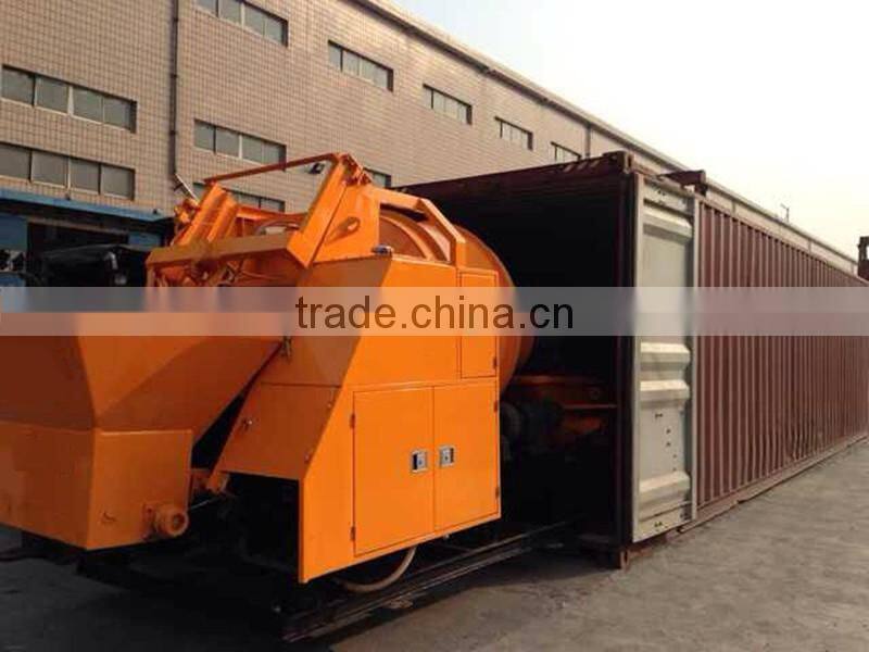 China made hydraulic concrete pump with mixer machine China price