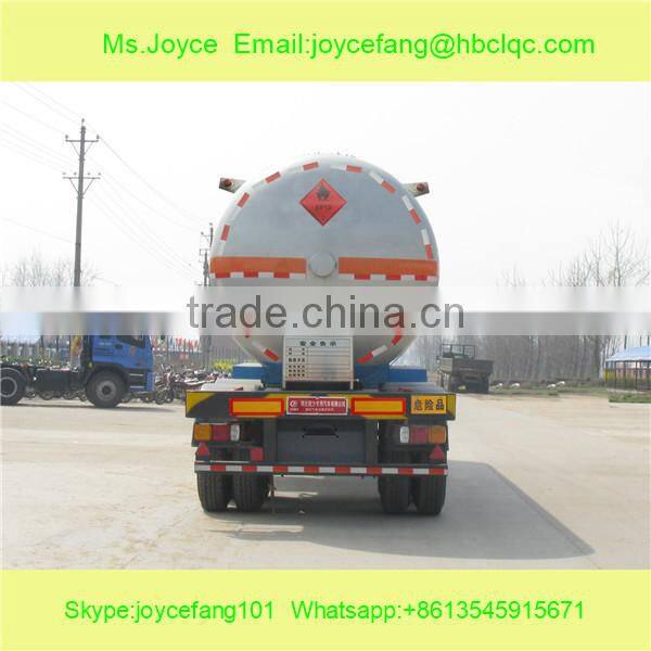 ASME standard and China standard LPG tank semi trailer