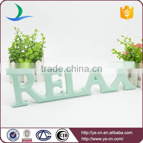 Thinner RELAX shape enamel sign for decoration