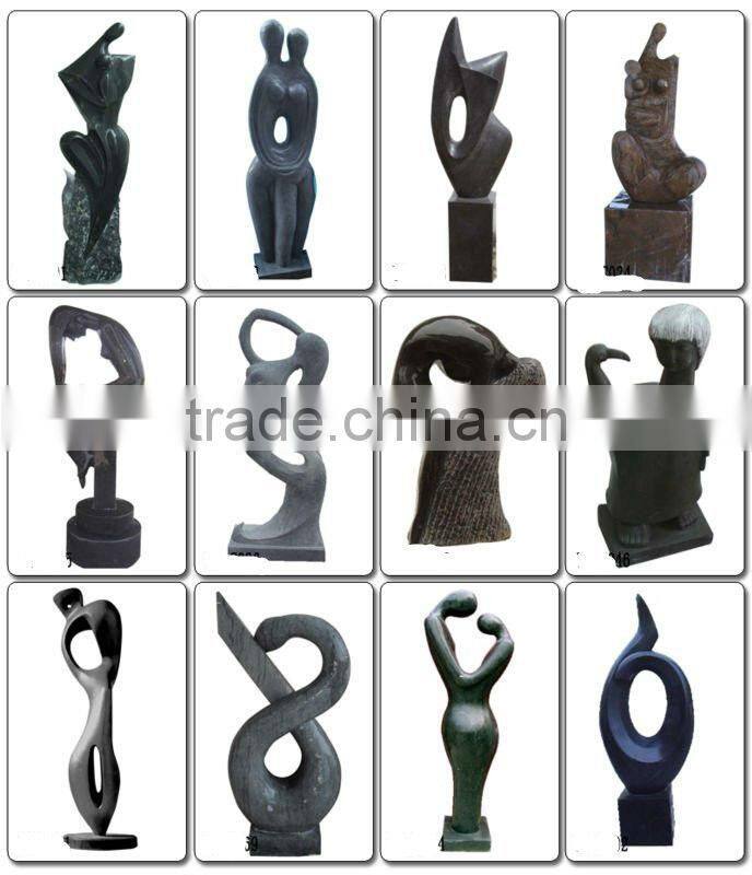 White Marble Abstract Statue