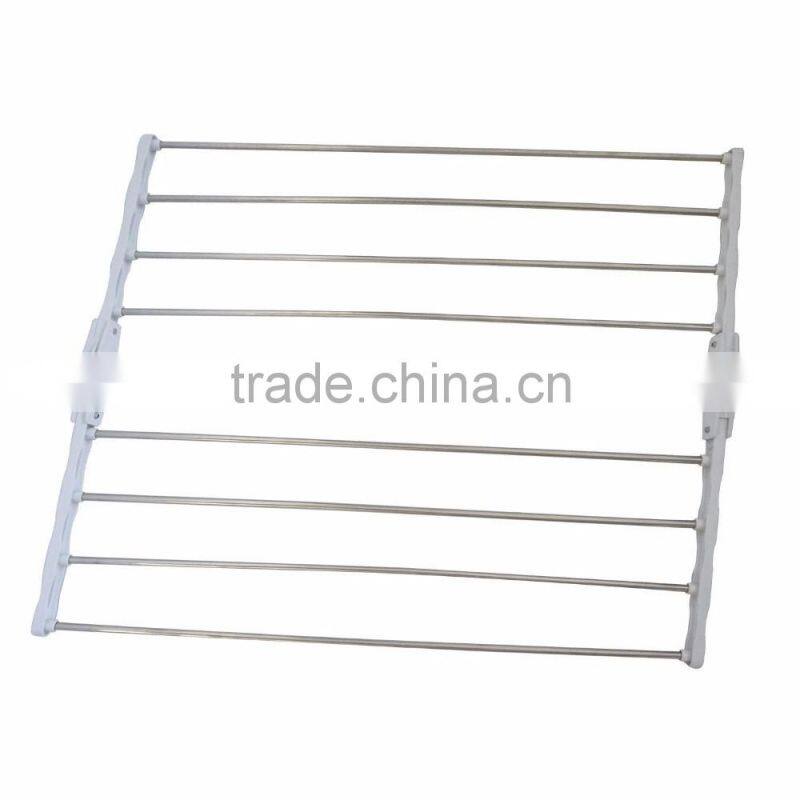 multi color clothes garment drying hanger rack and Large Capacity Rack with 3 Levels and Bar for Sheets