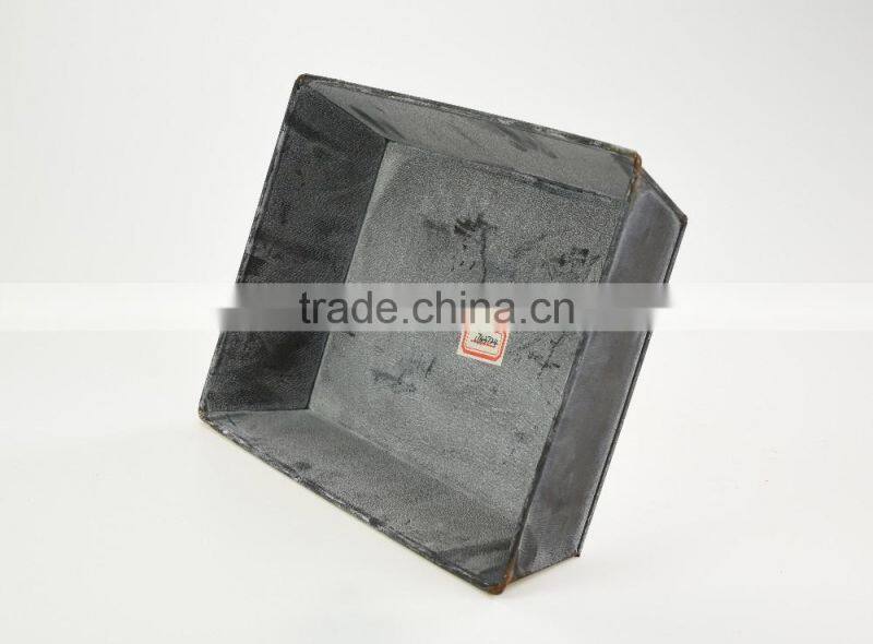 china factory supply outdoor style french garden galvanized hammered metal herb planter