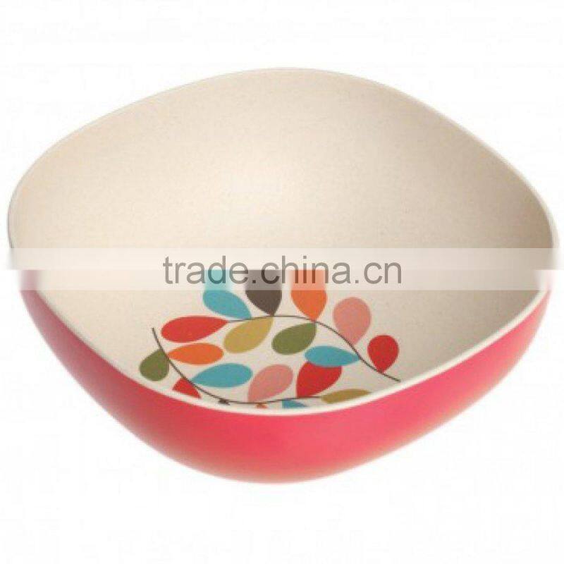 Green ,Eco friendly, Durable, Nontoxic Bamboo fiber Composite Salad Bowl