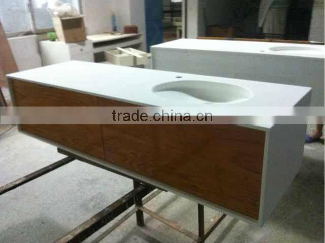 New design 2016 corian wall hung wash hand basin