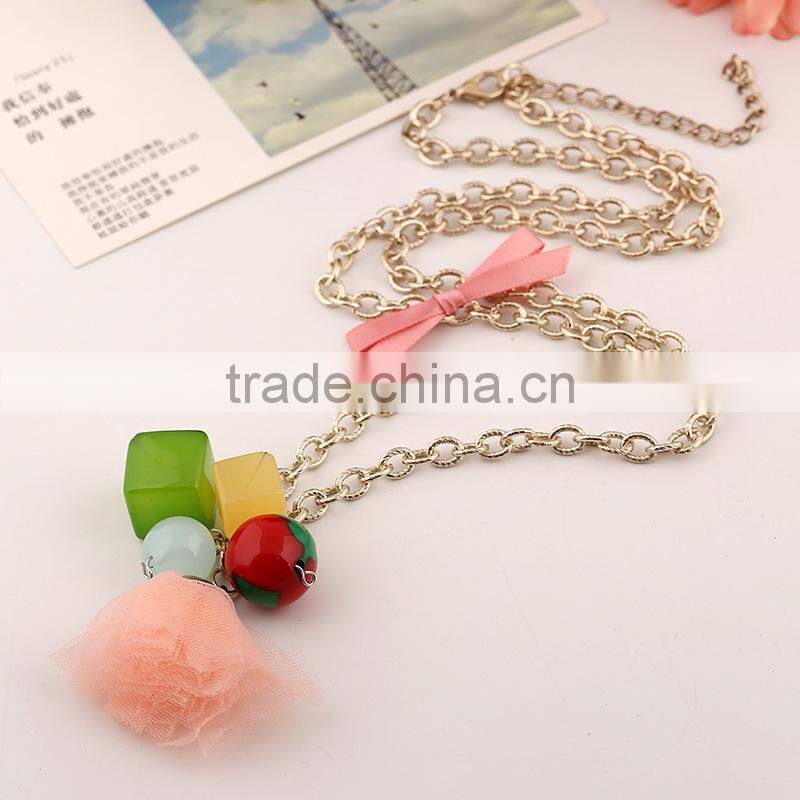 Last fashion jewelry for laddy,alloy chain necklace