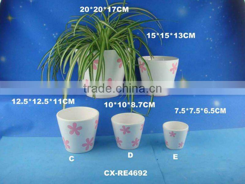 Decorative funny ceramic unique flower planter -ceramic flower pot