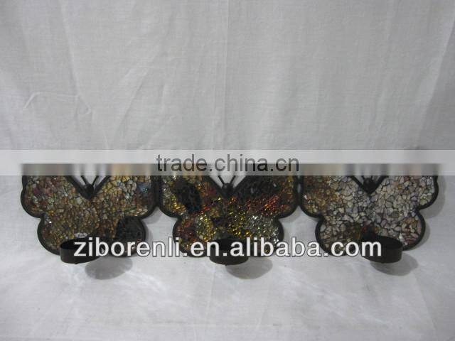 China Silver Guitar Mirrored Glass Mosaic Art Mosaic