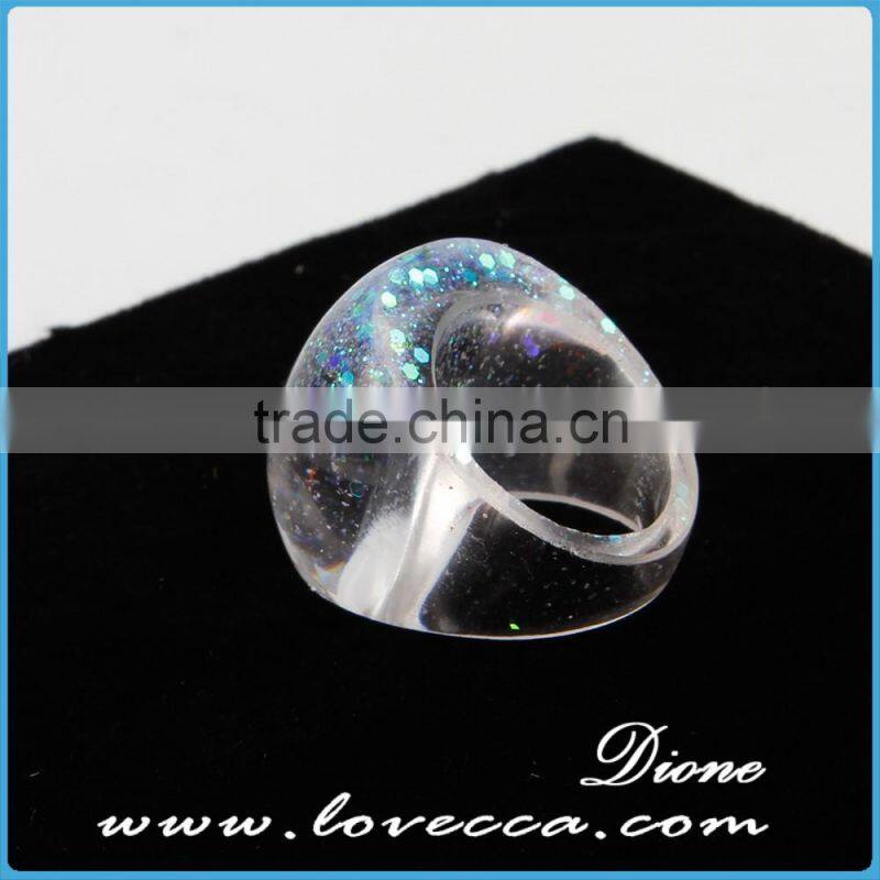 Nature BotanicalJewelry pink preserved flowers in resin,dried flower eco-resin ring for bridesmaid