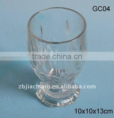 10x10x13cm glass ice cream cup with footing GC04