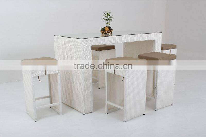 outdoor wicker high dining bar set T102