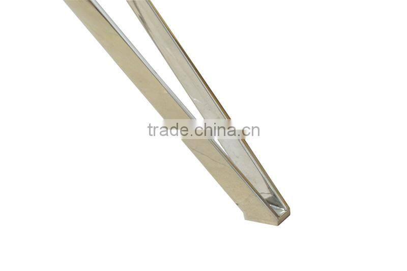 KD package Stainless steel metal base glass top coffee table