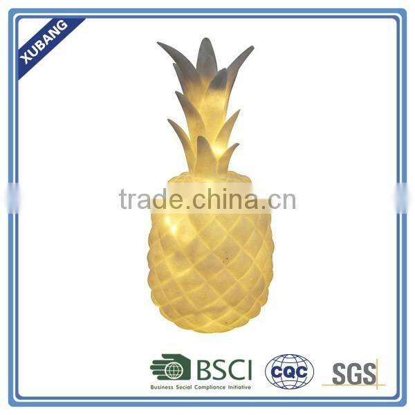 Most popular and hot lighted pineapple decoration for home decoration