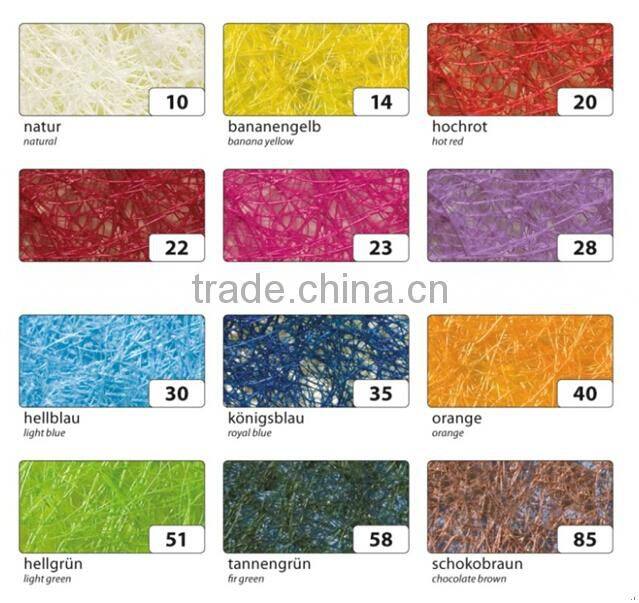 2m sisal roll with various colors
