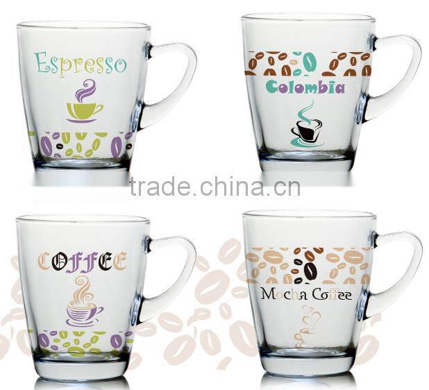 9oz 10OZ Irish glass coffee mug drinking glass cup set