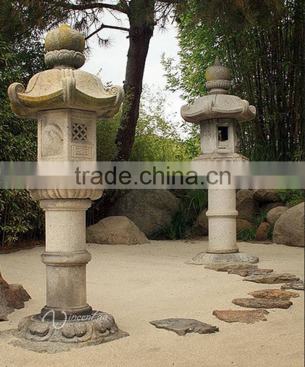 marble carving antique garden japanese stone lantern