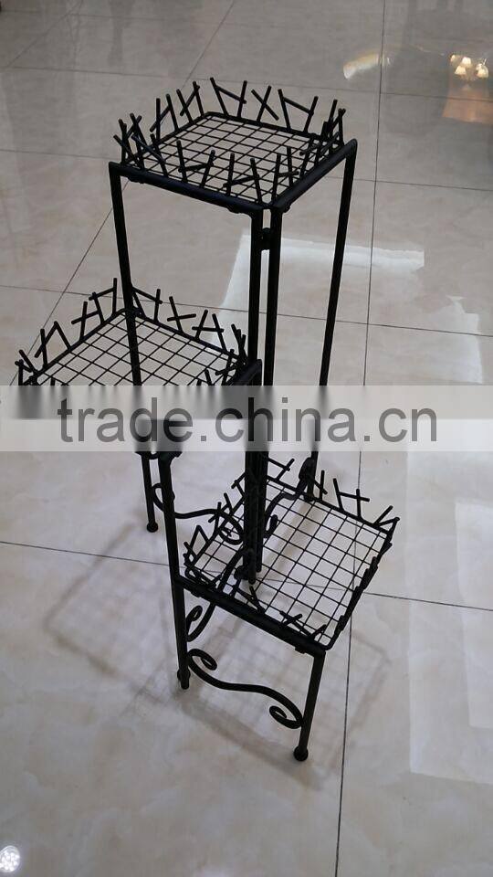 2016 New Design Wholesale Metal Material Metal wire wedding flower stand decoration