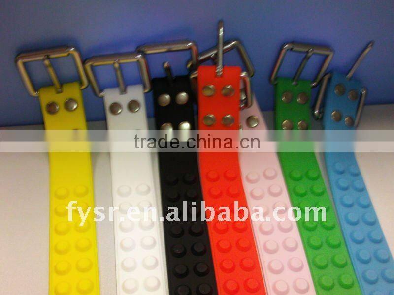 Fashion colorful custom silicone Jelly Belt