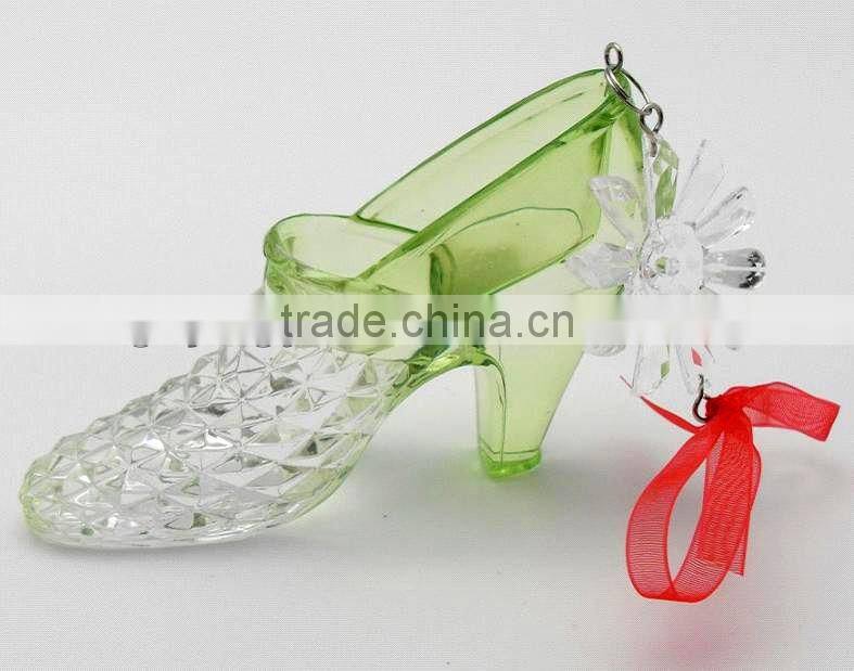 promotional acrylic Crystal craft heels shoes Valentines gift for girlfriend