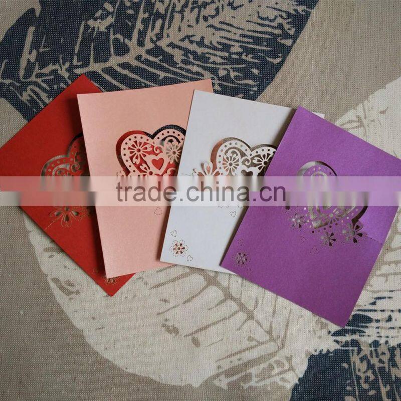 laser cut decoration card party invitation card table card wedding place