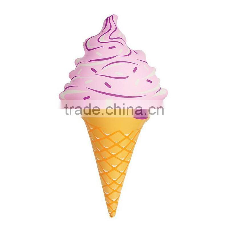 Leasure giant Inflatable Ice Cream Cones 60 Inch 3 Different Colors pool float large outdoor swimming pool toys for kids adults