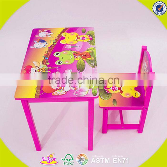 wholesale animals shape wooden table and 2 chairs,cute kids wooden table and 2 chairs,top animals table and 2 chairs W08G140