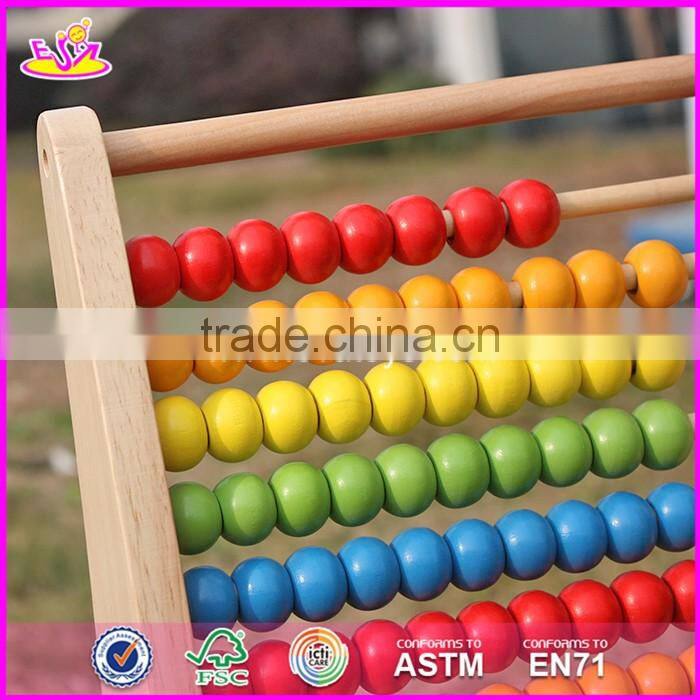 2017 New design children educational abacus wooden counting toy W12A029