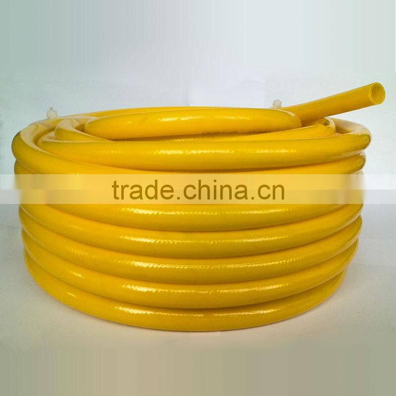 yarn tube pu abrasion resistance yellow 1/4"(10mm*6.3mm) 7.5m used for pneumatic tools for braided hose