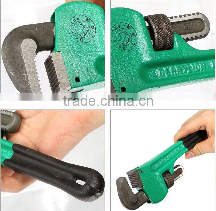 Berrylion Plastic Hanlde Pipe Wrench USA Type Heavy Duty Pipe Wrench
