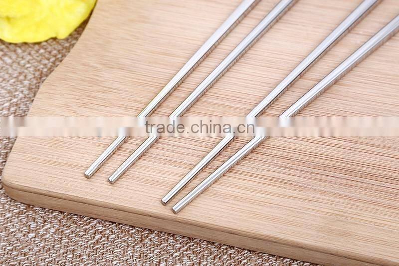 China Sale square Chopsticks New Stainless steel chopsticks