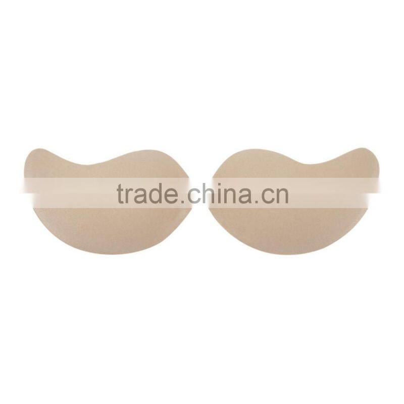 Self-Adhesive Push Up Silicone Filled Bust Front Closure Strapless Invisible Bra Sexy Open Nipple Bras Wholesale Bras